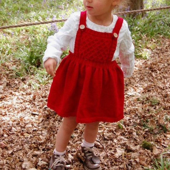 SOLD Hanna Andersson Red Cord dress, 12-18 months - Picture 2 of 8